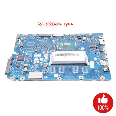 NOKOTION For Lenovo Mainboard Ideapad 100-15IBD Laptop motherboard CG410 CG510 NM-A681 I5-5200U SR23Y ddr3 works full test