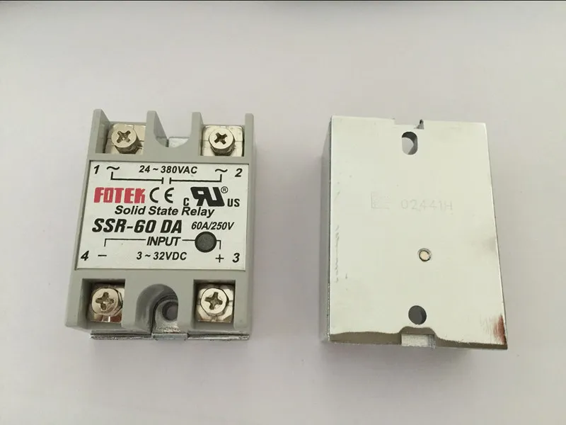 1PCS SSR60DA SSR-60DA Manufacturer 60A ssr relay,input 3-32VDC output 24-380VAC
1PCS SSR60DA SSR-60DA Manufacturer 60A ssr relay,input 3-32VDC output 24-380VAC