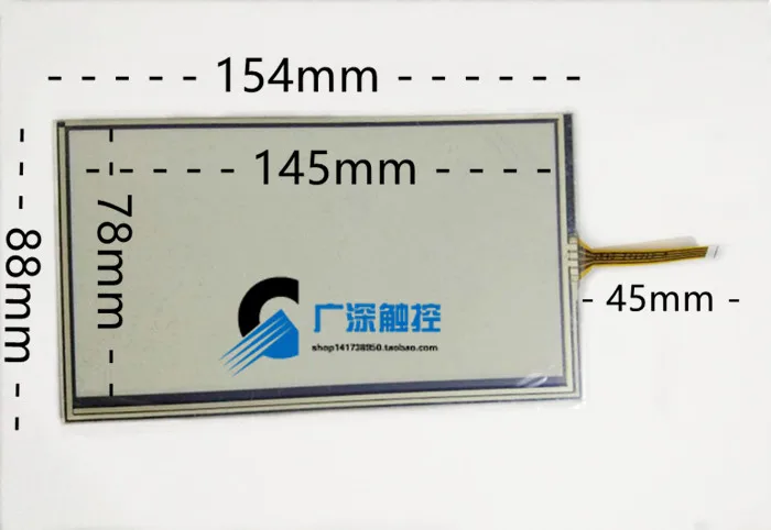 original new 6.2 inch 4-wire resistive car car navigation GPS touch screen external car DVD navigation touch screen 154*88
original new 6.2 inch 4-wire resistive car car navigation GPS touch screen external car DVD navigation touch screen 154*88