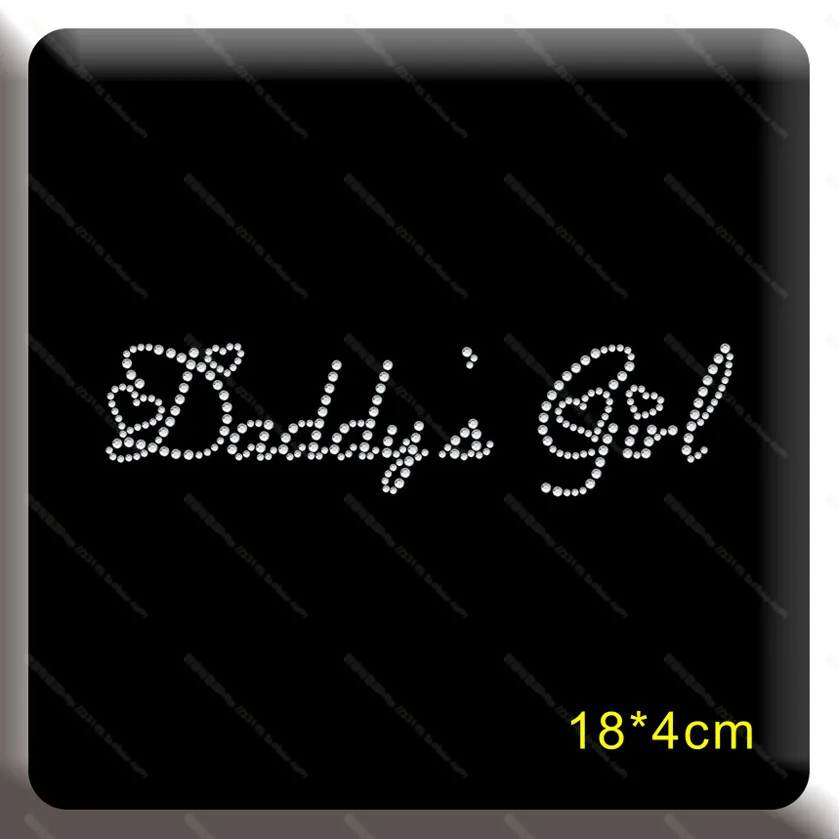 2pc/lot Daddy's girl letter pattern hot fix rhinestone transfer motifs iron on crystal transfers design stone for shirt dress
2pc/lot Daddy's girl letter pattern hot fix rhinestone transfer motifs iron on crystal transfers design stone for shirt dress