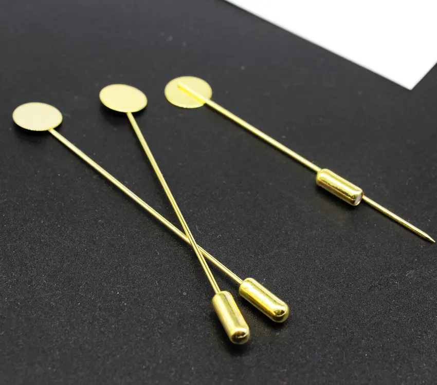 60pcs /sets Gold Lapel Pin Stick Pin Clutch 70mm Gold Stick Pin w/ 10mm Pads made of brass
60pcs /sets Gold Lapel Pin Stick Pin Clutch 70mm Gold Stick Pin w/ 10mm Pads made of brass