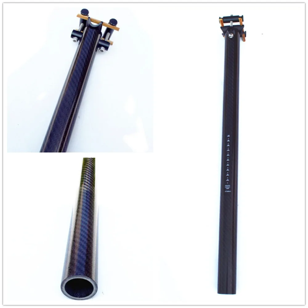 new Carbon fiber bicycle seatpost bicycle accessories bike parts 3k finish 34.9*580mm Strengthening Design
new Carbon fiber bicycle seatpost bicycle accessories bike parts 3k finish 34.9*580mm Strengthening Design