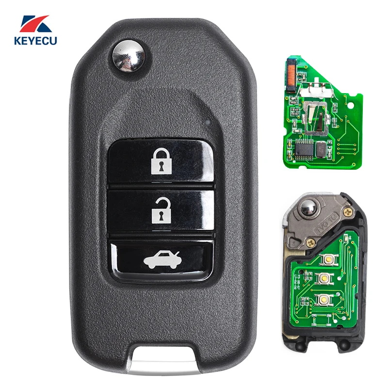 KEYECU Replacement Modified Flip Remote Car Key Fob 3 Button 315Mhz 8E for Honda Accord Fit Odyssey 2006-2007
KEYECU Replacement Modified Flip Remote Car Key Fob 3 Button 315Mhz 8E for Honda Accord Fit Odyssey 2006-2007