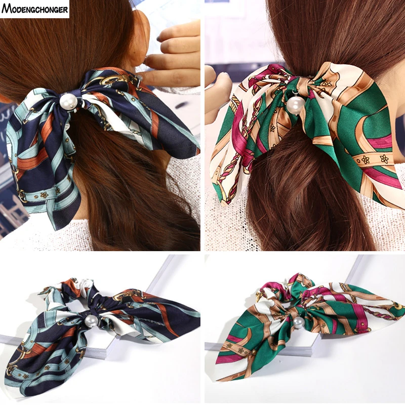 Colorful Spring Head Rope Romantic Flower Headband Printed Bowknot Pearls Hair Ties Ponytail Scrunchie Women Hair Accessories
Colorful Spring Head Rope Romantic Flower Headband Printed Bowknot Pearls Hair Ties Ponytail Scrunchie Women Hair Accessories