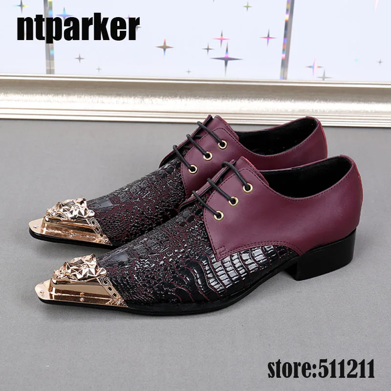 ntparker Genuine Leather Men's Oxford Shoes Pointed Iron Toe Men's Dress Shoes for Business, Party and Wedding, Big Size 38-46
ntparker Genuine Leather Men's Oxford Shoes Pointed Iron Toe Men's Dress Shoes for Business, Party and Wedding, Big Size 38-46
