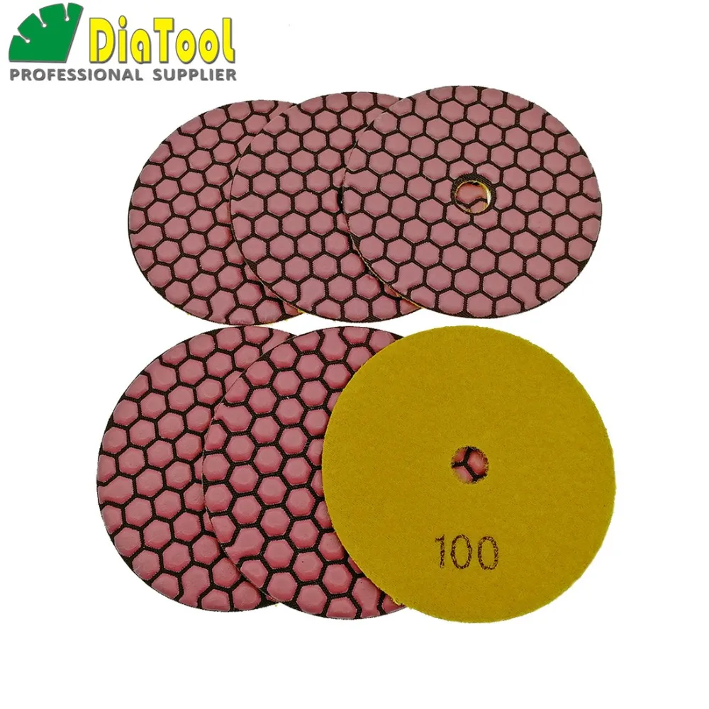 6pcs 100mm #100-1 B dry polishing pads For granite marble ceramic diameter 4inch Resin bond diamond flexible polishing pads
6pcs 100mm #100-1 B dry polishing pads For granite marble ceramic diameter 4inch Resin bond diamond flexible polishing pads