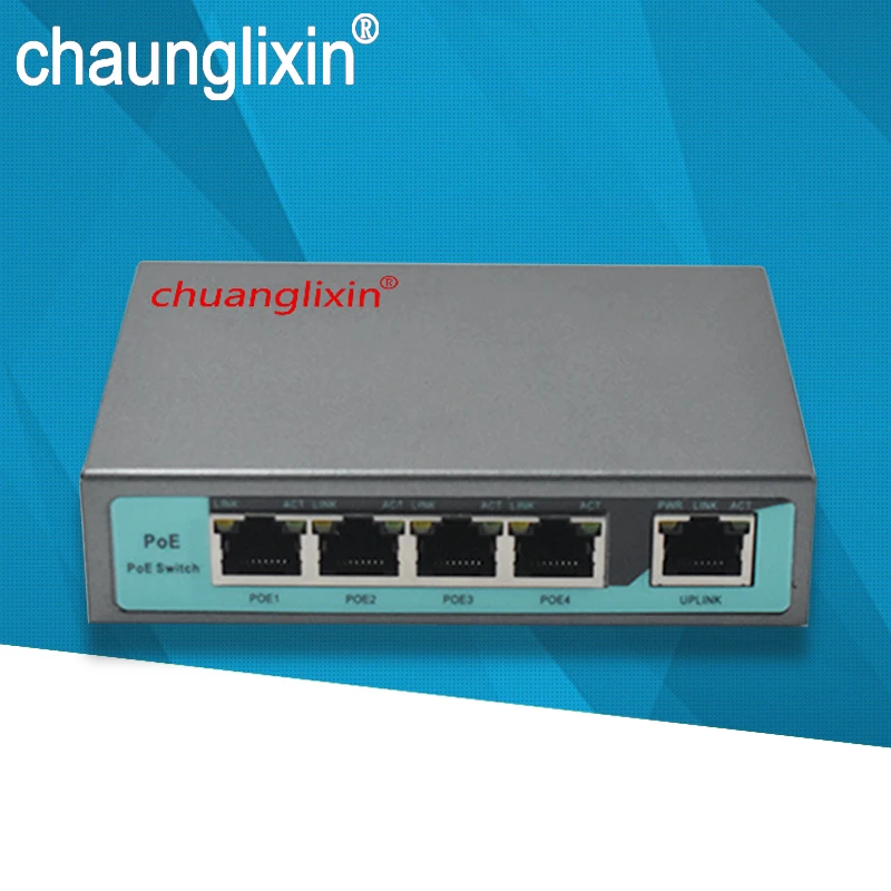 Gigabit POE Switch, 1000M, 4Port, 1uplink port, 48V, AF/at power supply, 1000M
Gigabit POE Switch, 1000M, 4Port, 1uplink port, 48V, AF/at power supply, 1000M