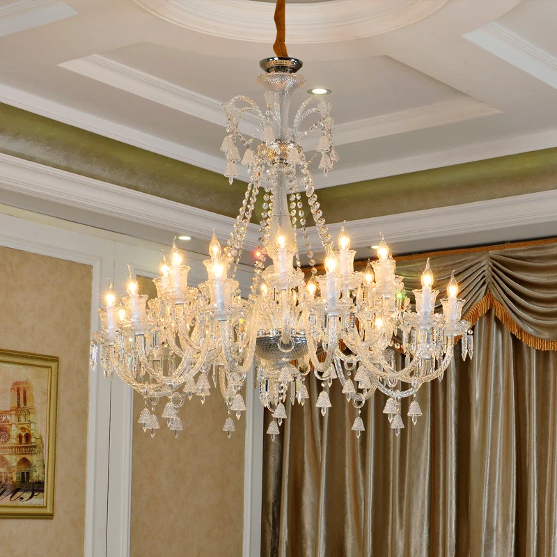 European Candle Crystal Chandelier Lighting Crystal Villa Living Room Crystal Light Romantic Restaurant Hanging Lamp Duplex Hall
European Candle Crystal Chandelier Lighting Crystal Villa Living Room Crystal Light Romantic Restaurant Hanging Lamp Duplex Hall