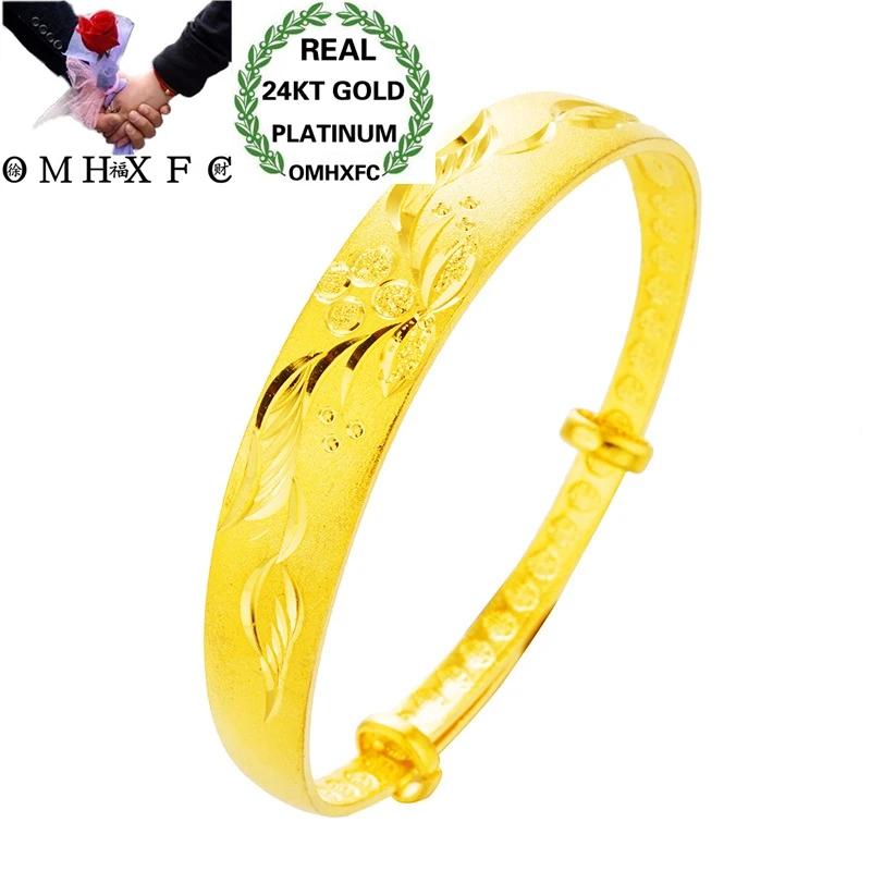 OMHXFC Wholesale European Fashion Hot Woman Female Party Birthday Wedding Gift Vintage Flower 12MM Wide 24KT Gold Bangle BE297
OMHXFC Wholesale European Fashion Hot Woman Female Party Birthday Wedding Gift Vintage Flower 12MM Wide 24KT Gold Bangle BE297