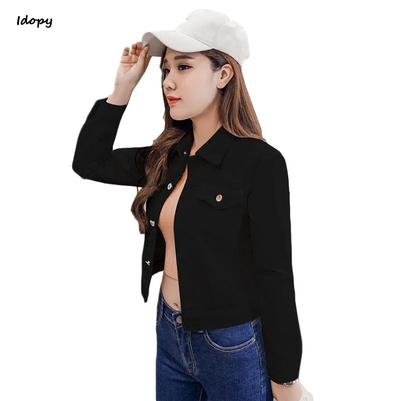 Idopy Womens Cute Denim Jacket Candy Color Long Sleeve Slim Fit Stretch Short Casual Jeans Jacket Coat For Girls
Idopy Womens Cute Denim Jacket Candy Color Long Sleeve Slim Fit Stretch Short Casual Jeans Jacket Coat For Girls