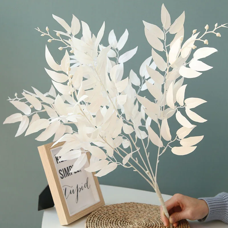 5pcs 3Colors 60cm 5forks Artificial Silk White Green Willow Leaf Green Plant DIY Wedding Decoration Home Decorative
5pcs 3Colors 60cm 5forks Artificial Silk White Green Willow Leaf Green Plant DIY Wedding Decoration Home Decorative