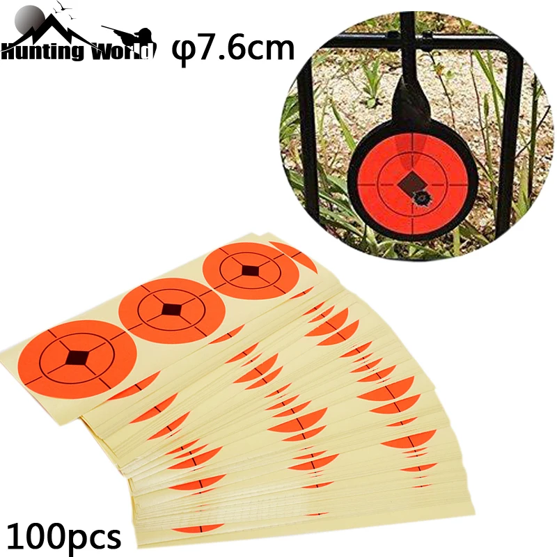 Hunting 3-Inch Orange Self-Adhesive Paper Target Stickers Bullseye Shooting Aiming Practice Target for Airsoft BB Gun Archery
Hunting 3-Inch Orange Self-Adhesive Paper Target Stickers Bullseye Shooting Aiming Practice Target for Airsoft BB Gun Archery