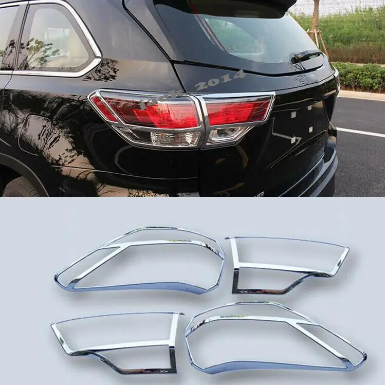 Chrome Rear Tail Lamp Tail Light Cover Trim Fit for Toyota highlander 2015 2016 2017 2018
Chrome Rear Tail Lamp Tail Light Cover Trim Fit for Toyota highlander 2015 2016 2017 2018