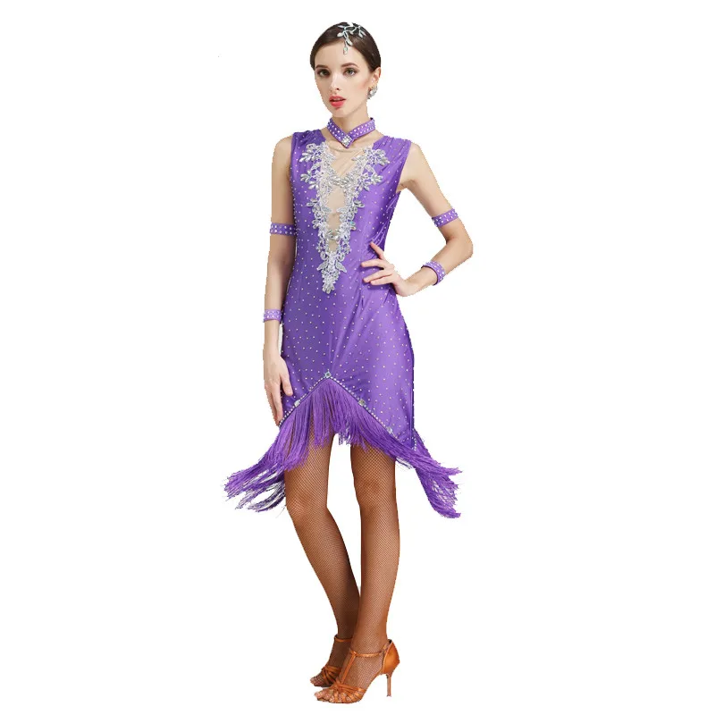 Latin Dance Dress Tassel Women Latin Dress Dancing Clothes Dancewear Dress Latina Salsa Latin Dance Costumes for Women
Latin Dance Dress Tassel Women Latin Dress Dancing Clothes Dancewear Dress Latina Salsa Latin Dance Costumes for Women
