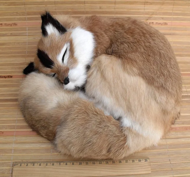 big simulation fox toy polyethylene & furs natural colour sleeping fox doll gift 27x12cm 2062
big simulation fox toy polyethylene & furs natural colour sleeping fox doll gift 27x12cm 2062