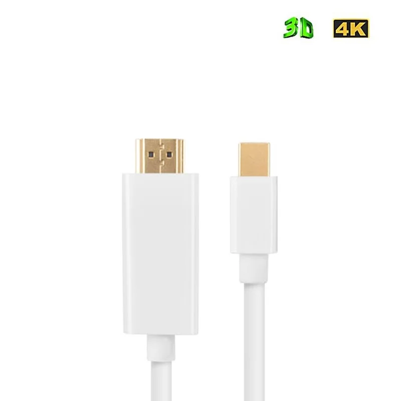 Thunderbolt Display MiniDP to HDMI-compatibleCable Male to Male Adapter for Macbook Pro Air Projector Camera TV Support 4K*2K 3D
Thunderbolt Display MiniDP to HDMI-compatibleCable Male to Male Adapter for Macbook Pro Air Projector Camera TV Support 4K*2K 3D