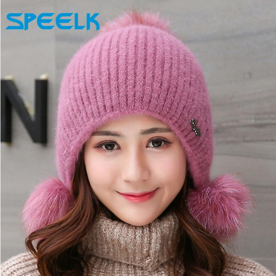 Rabbit Plush Hats Women Winter Fashion Beanies Sweet Cute Hedging Cap Velvet Wool Hat Student Hair Ball Caps Warm Knit Hat
Rabbit Plush Hats Women Winter Fashion Beanies Sweet Cute Hedging Cap Velvet Wool Hat Student Hair Ball Caps Warm Knit Hat