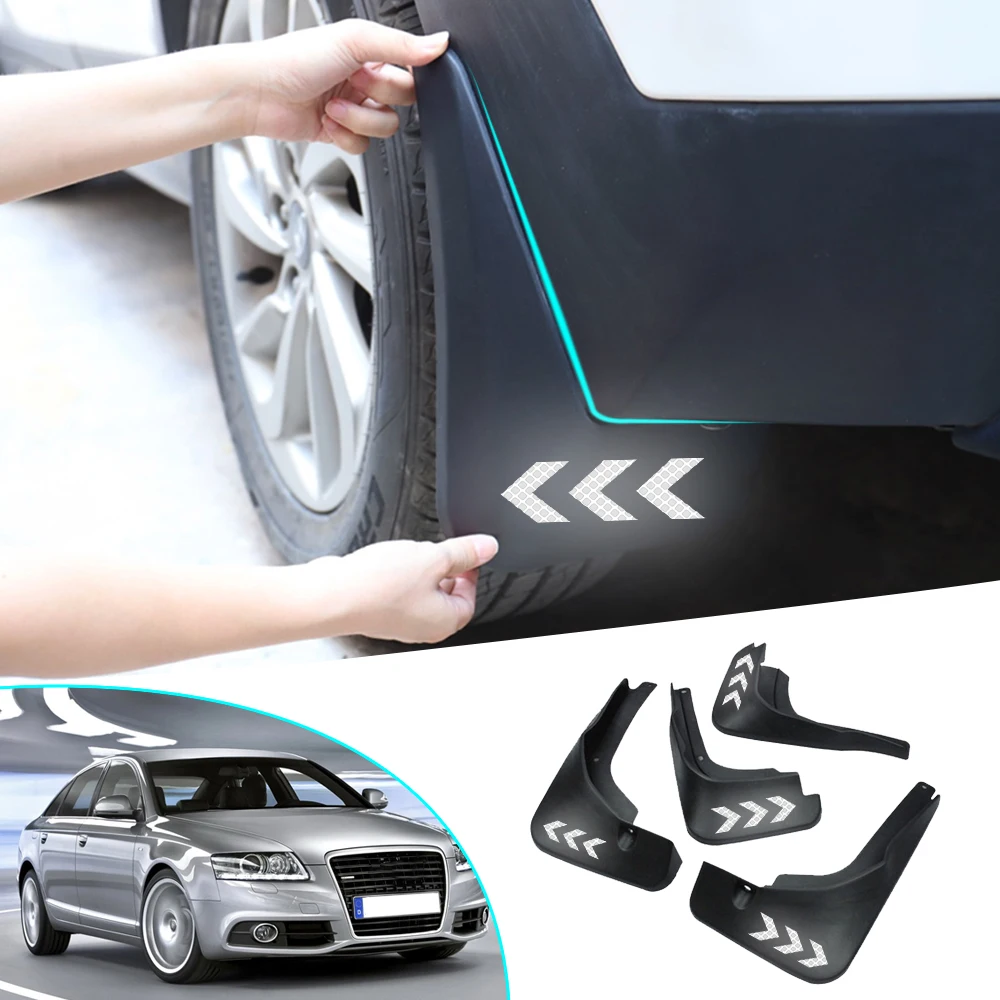 Mud Flaps For Audi A6 C6 2006 2007 2008 2009 2010 Front Rear Fender Splash Guards ReflectiveWarning Mudguards Car Accessories
Mud Flaps For Audi A6 C6 2006 2007 2008 2009 2010 Front Rear Fender Splash Guards ReflectiveWarning Mudguards Car Accessories