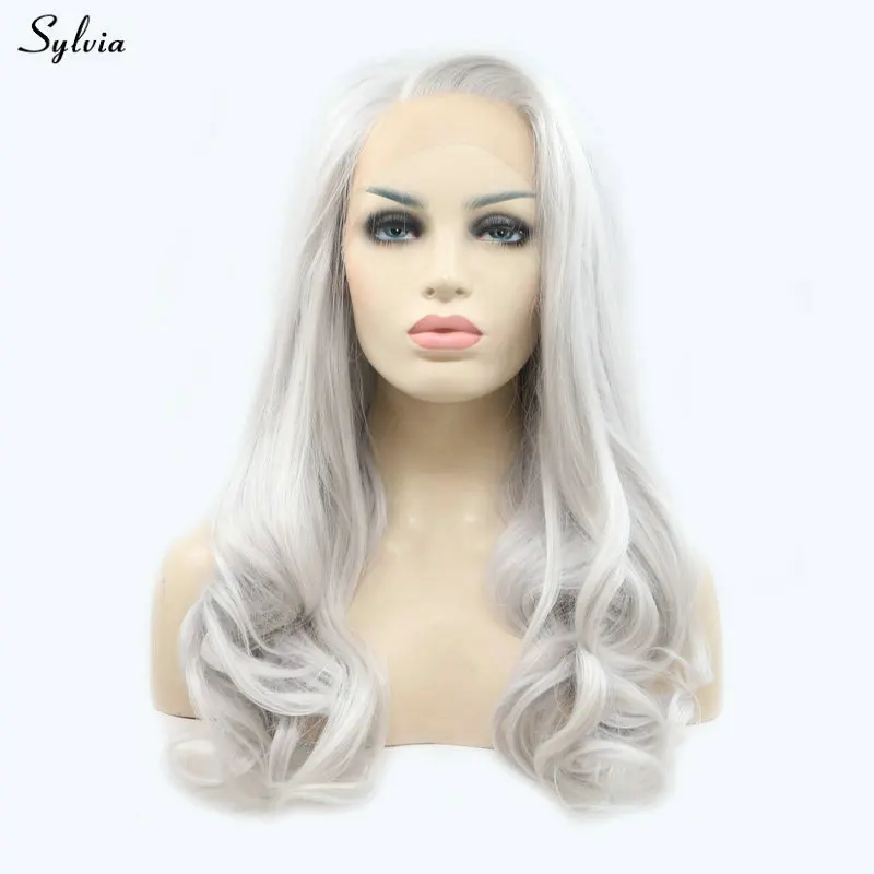Sylvia Silver Gray Wig Body Wave Natural Long Hair Synthetic Lace Front Wigs for Women Girls Replacement Platinum/Light Grey Wig
Sylvia Silver Gray Wig Body Wave Natural Long Hair Synthetic Lace Front Wigs for Women Girls Replacement Platinum/Light Grey Wig