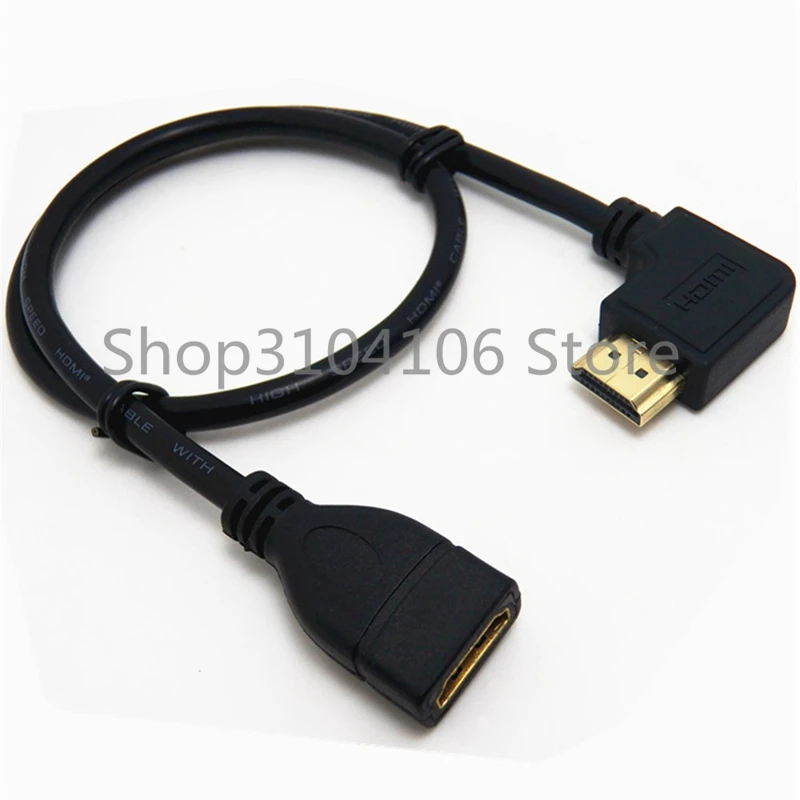 High Speed 90 Degree Up & Down & Left & Right Angled HDMI-compatible Male to HD Female V1.4 Cable for Audio TV 1080P DVD 0.5m
High Speed 90 Degree Up & Down & Left & Right Angled HDMI-compatible Male to HD Female V1.4 Cable for Audio TV 1080P DVD 0.5m