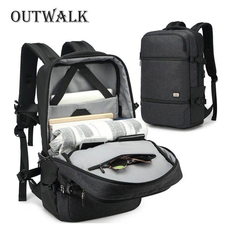 OUTWALK 15 inch Laptop Backpack For Men Water Repellent Functional Rucksack with USB Charging Travel Backpacks Male School Bags
OUTWALK 15 inch Laptop Backpack For Men Water Repellent Functional Rucksack with USB Charging Travel Backpacks Male School Bags