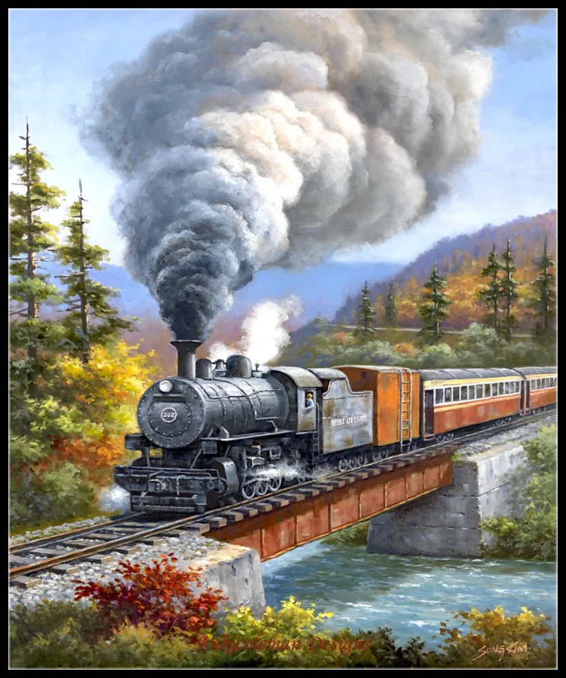 Needlework for embroidery DIY French DMC High Quality - Counted Cross Stitch KitS 14 ct Oil painting - Train Crossing
Needlework for embroidery DIY French DMC High Quality - Counted Cross Stitch KitS 14 ct Oil painting - Train Crossing