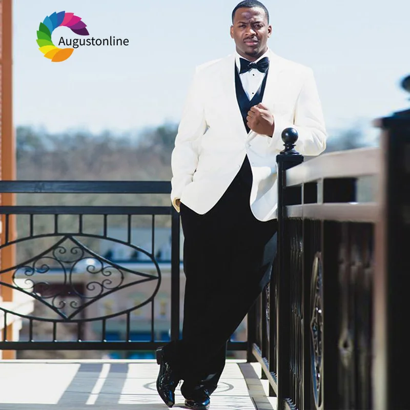 Tailored White Men Suits For Wedding Bridegroom Groom Wear Prom Slim Fit Formal Blazer Custom Tuxedos Best Man Jacket+Pants+Vest
Tailored White Men Suits For Wedding Bridegroom Groom Wear Prom Slim Fit Formal Blazer Custom Tuxedos Best Man Jacket+Pants+Vest