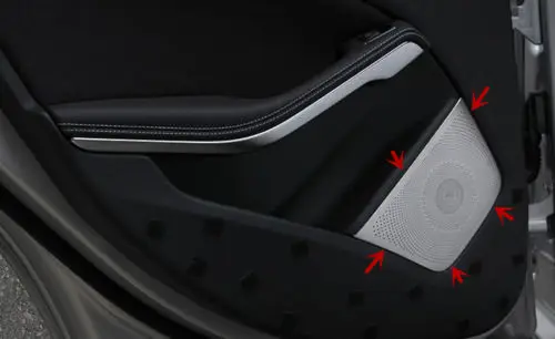 BBQ@FUKA Stainless Steel Auto Car Door Audio Cover Trim Styling Sticker Stainless Steel 4pcs Fit for Mercedes GLA A class
BBQ@FUKA Stainless Steel Auto Car Door Audio Cover Trim Styling Sticker Stainless Steel 4pcs Fit for Mercedes GLA A class
