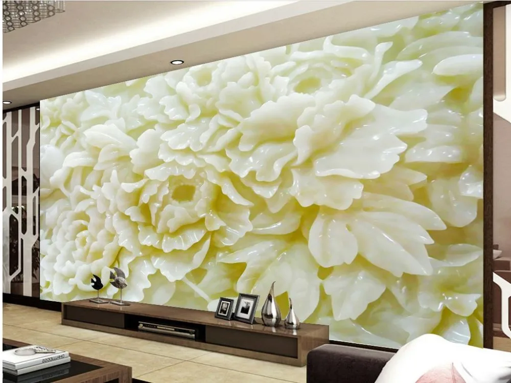 Custom photo wallpaper 3D Eurpean Jade peony relief 3d wallpaper TV background wallpaper the living room sofa backdrop mural
Custom photo wallpaper 3D Eurpean Jade peony relief 3d wallpaper TV background wallpaper the living room sofa backdrop mural