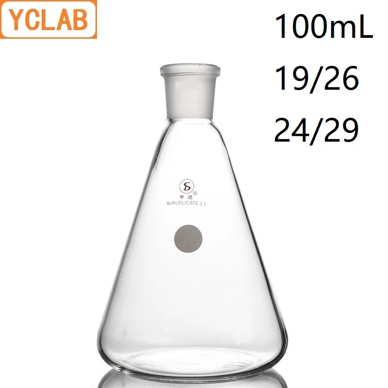 Лабораторная колба YCLAB 100 мл 19/26 и 24/29 Erlenmeyer из боросиликатного стекла 3,3 стандартная коническая треугольная
Лабораторная колба YCLAB 100 мл 19/26 и 24/29 Erlenmeyer из боросиликатного стекла 3,3 стандартная коническая треугольная