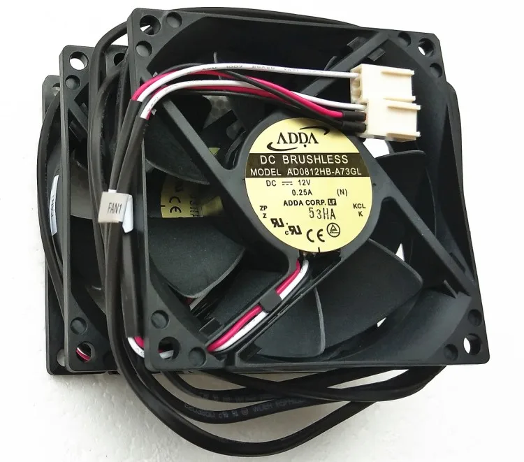 NEW ADDA 8025 8CM ATX system enclosure AD0812HB-A73GL 0.25A 3lines cooling fan
NEW ADDA 8025 8CM ATX system enclosure AD0812HB-A73GL 0.25A 3lines cooling fan