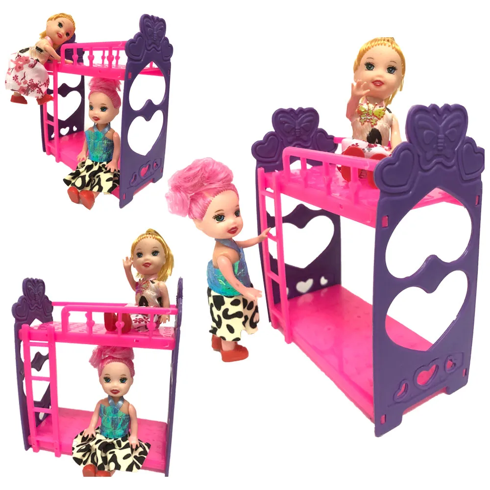 NK 1 Set 1:12 Doll Accessories Super Cute Platic Bunk Bed Play House Toys For 11.5 inch Doll For 1/6 Doll Gift DIY Children Toy
NK 1 Set 1:12 Doll Accessories Super Cute Platic Bunk Bed Play House Toys For 11.5 inch Doll For 1/6 Doll Gift DIY Children Toy