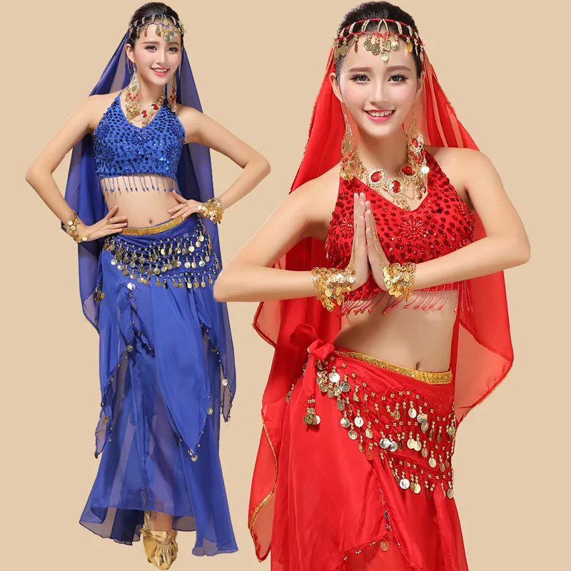 New 3-4-5pcs Set Belly Dance Costume Bollywood Costume Indian dance skirt Womens Belly Dancing Costume Sets 6 colors
New 3-4-5pcs Set Belly Dance Costume Bollywood Costume Indian dance skirt Womens Belly Dancing Costume Sets 6 colors
