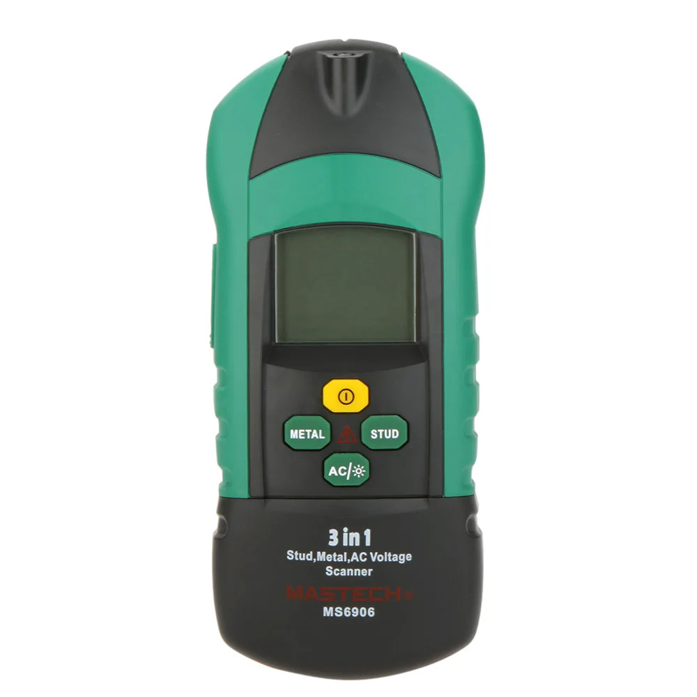 MASTECH MS6906 3 in 1 Multi-function Stud Metal AC Voltage Scanner Detector Tester Thickness Gauge w/ NCV Test
MASTECH MS6906 3 in 1 Multi-function Stud Metal AC Voltage Scanner Detector Tester Thickness Gauge w/ NCV Test