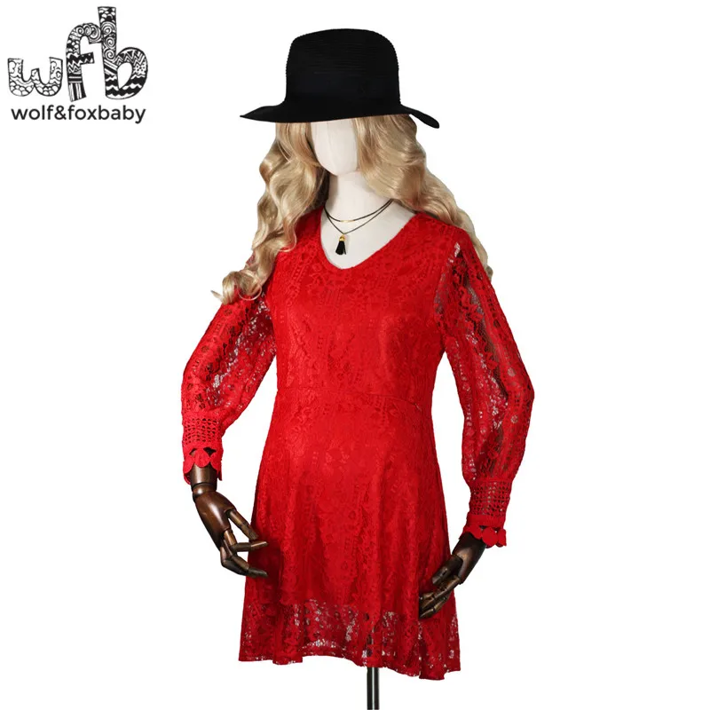 Retail Pregnant women Large size dress lace solid color long-sleeve V-neck lactation dress spring autumn fall
Retail Pregnant women Large size dress lace solid color long-sleeve V-neck lactation dress spring autumn fall