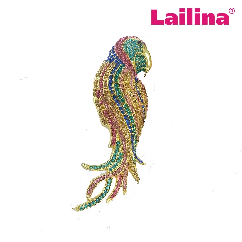 Newest vintage free shipping gold tone animal rhinestone brooches, multi color parrot shape rhinestone brooches pins jewelry
Newest vintage free shipping gold tone animal rhinestone brooches, multi color parrot shape rhinestone brooches pins jewelry
