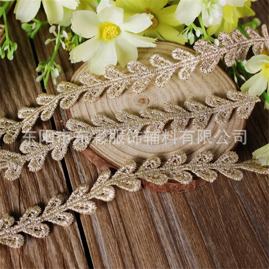 20yards*1.3cm Embroidery Lace Ribbon Gold Thread Lace Fabric DIY Sewing Handmade Wedding Supplies Children's Clothes Accessories
20yards*1.3cm Embroidery Lace Ribbon Gold Thread Lace Fabric DIY Sewing Handmade Wedding Supplies Children's Clothes Accessories