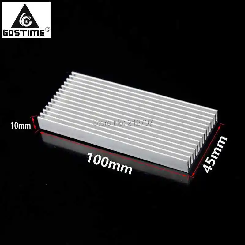 50 Pieces/lot Gdstime 100x45x10mm Electronic Power LED Heatsink DIY Cooling Amplifier Radiator
50 Pieces/lot Gdstime 100x45x10mm Electronic Power LED Heatsink DIY Cooling Amplifier Radiator
