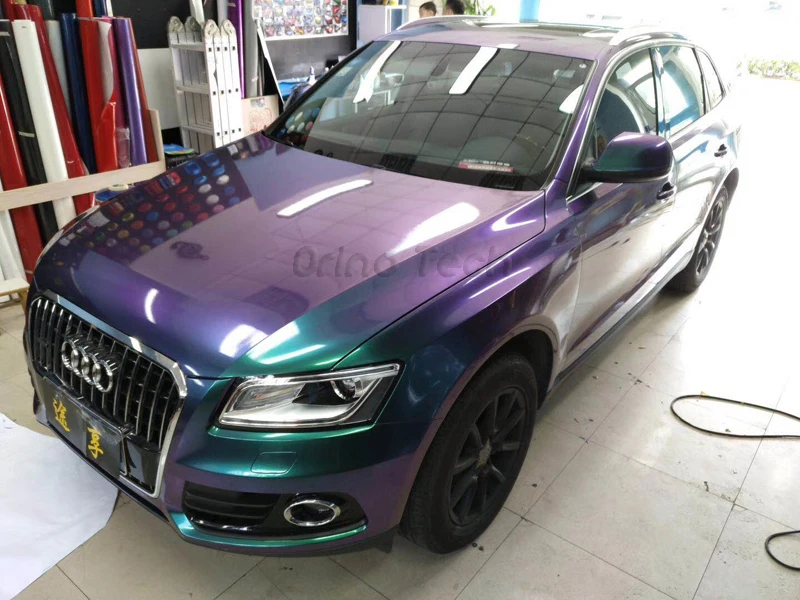 Green to Purple Chameleon Glossy Vinyl Car Wrap Sticker Car Body Wraping Decal Roll with Air Release Adhesive
Green to Purple Chameleon Glossy Vinyl Car Wrap Sticker Car Body Wraping Decal Roll with Air Release Adhesive