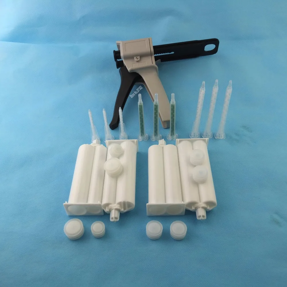 Free shipping 2-part Epoxy Resin Caulk Mixing Gun Dispenser Applicator 50ml ratio 1:1/2:1 W/ Mixer Nozzles,empty ab cartridges
Free shipping 2-part Epoxy Resin Caulk Mixing Gun Dispenser Applicator 50ml ratio 1:1/2:1 W/ Mixer Nozzles,empty ab cartridges