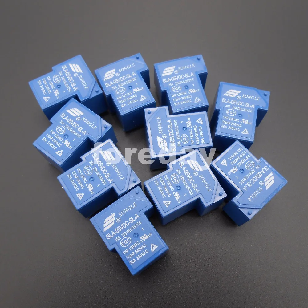 HQ 50PCS Blue SLA-05VDC-SL-A 4 Pins SONGLE R Power Relay 5V DC SPST SLA Original 30A Switching 20A/30VDC 250VAC NEW*FD436X50
HQ 50PCS Blue SLA-05VDC-SL-A 4 Pins SONGLE R Power Relay 5V DC SPST SLA Original 30A Switching 20A/30VDC 250VAC NEW*FD436X50