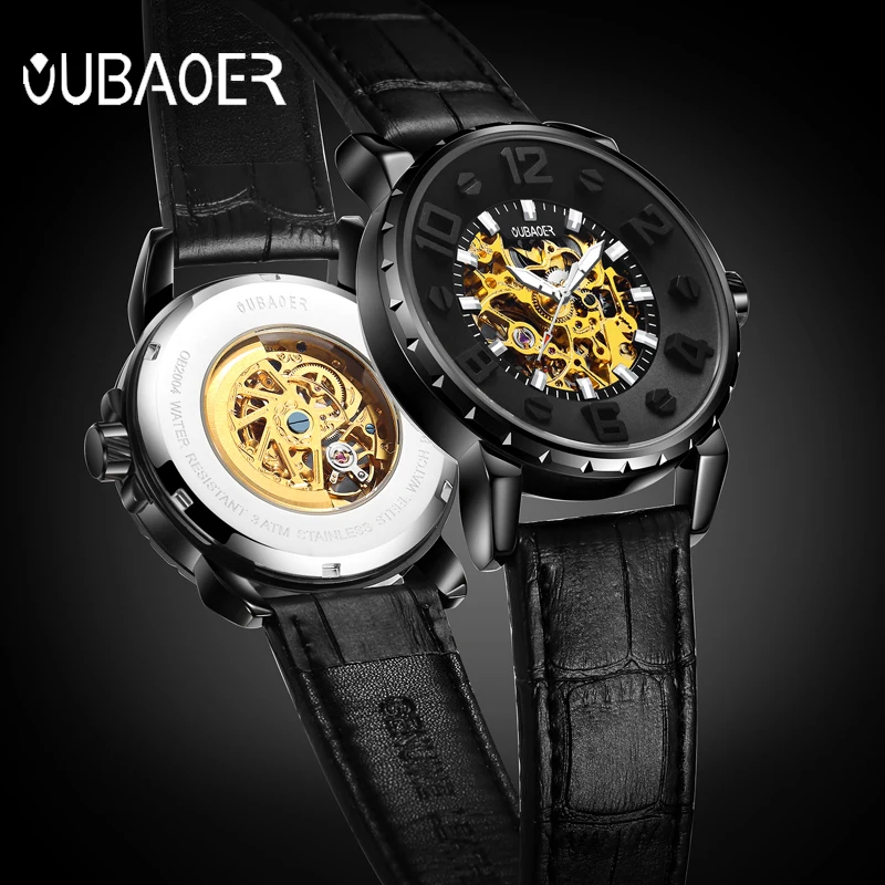 Роскошные Брендовые мужские автоматические механические часы OUBAOER, модные мужские спортивные военные наручные часы, мужские часы
Роскошные Брендовые мужские автоматические механические часы OUBAOER, модные мужские спортивные военные наручные часы, мужские часы
