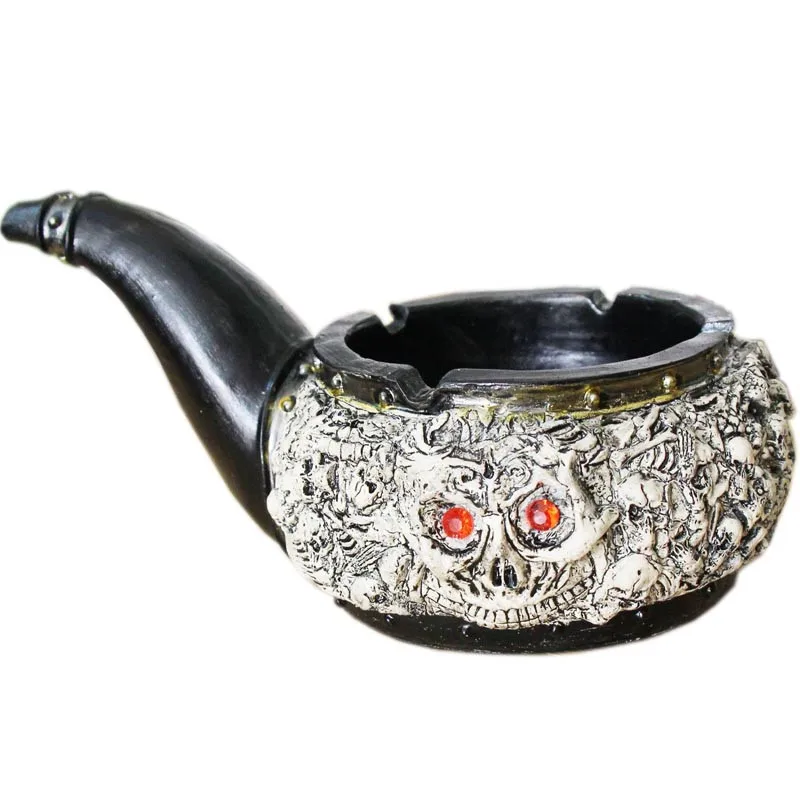 Creative tobacco pipe shape retro ashtray Thriller Store decorative do old ashtray 
Creative tobacco pipe shape retro ashtray Thriller Store decorative do old ashtray