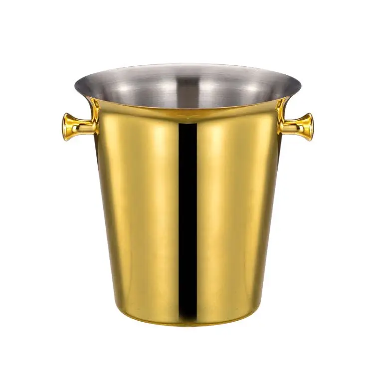 INOX Stainless steel European champagne bucket Golden Large Wine Barrel Ice Bucket
INOX Stainless steel European champagne bucket Golden Large Wine Barrel Ice Bucket