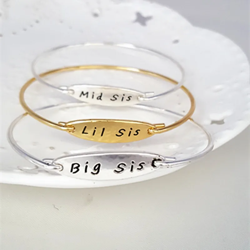 30 шт./лот новые женские модные медные браслеты с надписью Lil Mid Big sis браслеты на весну лето горячая распродажа ювелирные изделия
30 шт./лот новые женские модные медные браслеты с надписью Lil Mid Big sis браслеты на весну лето горячая распродажа ювелирные изделия
