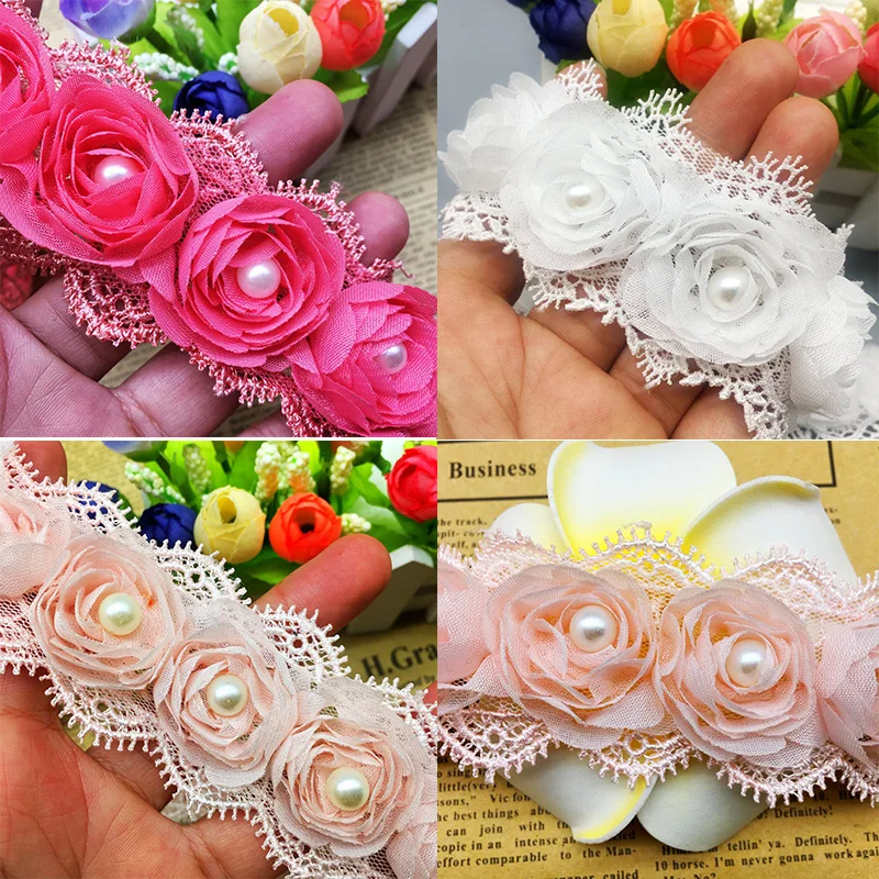 2 Yards Soluble Rose Flower Pearl Chiffon Embroidered Lace Trim Ribbon Fabric Sewing Craft Patchwork Handmade Costume Decoration
2 Yards Soluble Rose Flower Pearl Chiffon Embroidered Lace Trim Ribbon Fabric Sewing Craft Patchwork Handmade Costume Decoration