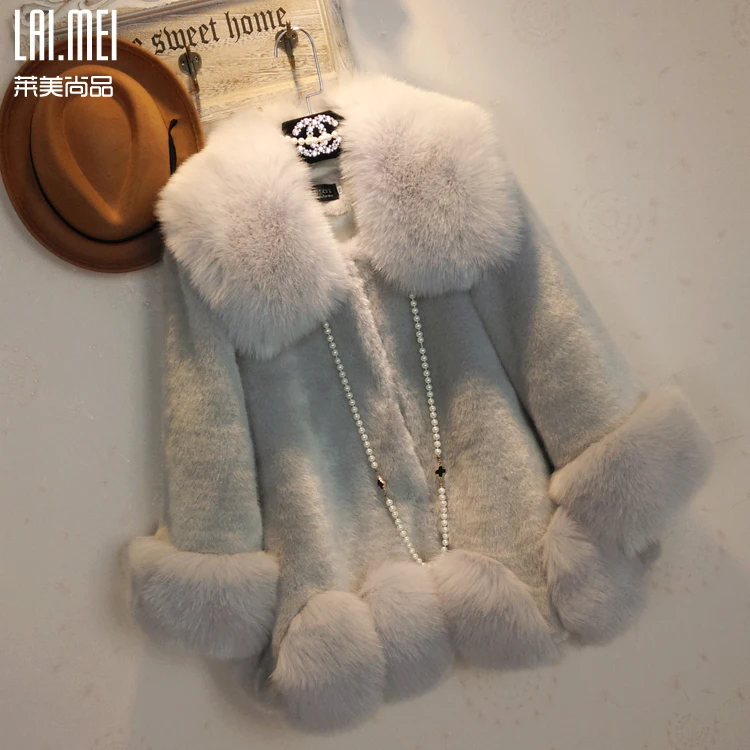 2017 winter faux fur soft fox fur cloak outerwear imitation mink women's medium-long fur outerwear
2017 winter faux fur soft fox fur cloak outerwear imitation mink women's medium-long fur outerwear