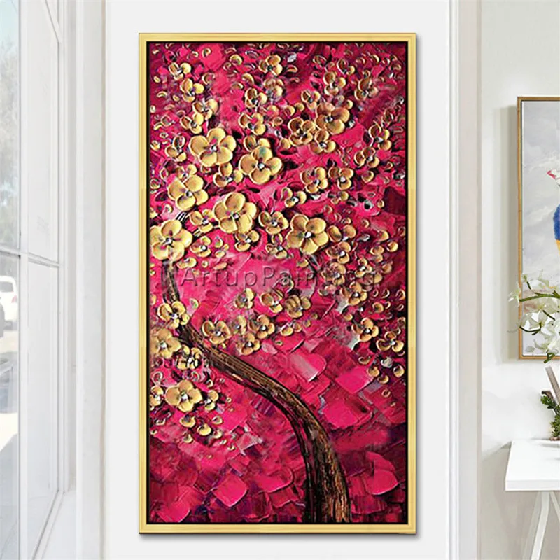 Modern Hand Painted palette knife 3D texture Flower and Tree on Canvas Oil Painting Wall Pictures For Living Room decorative 2
Modern Hand Painted palette knife 3D texture Flower and Tree on Canvas Oil Painting Wall Pictures For Living Room decorative 2