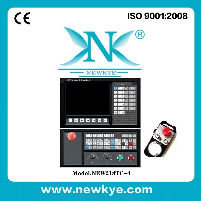 Newkye 4 axis NEW218TC CNC controller system with remote handwheel for turning machine
Newkye 4 axis NEW218TC CNC controller system with remote handwheel for turning machine