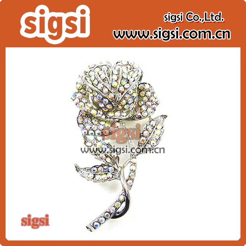 100pcs wholesale wedding bridal crystal rhinestone clear rose brooch pin for party/gift
100pcs wholesale wedding bridal crystal rhinestone clear rose brooch pin for party/gift